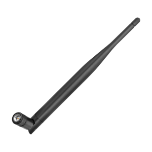 External WiFi 6E/WiFi 7 Dipole Black Swivel Whip Antenna