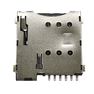 MICRO SIM CARD 6P Push-Push SMT H=1.35mm Connector, Without Detection Pin