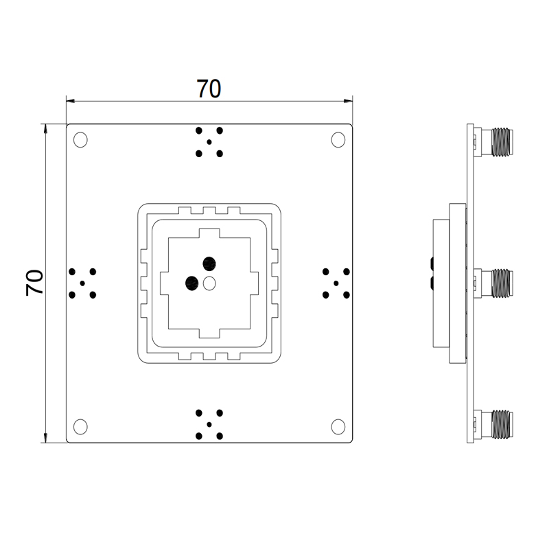 AIGC038-GPS-GLONASS-Beidou-Galileo-Passive-Patch-Four-Feed-Antenn