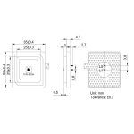 AIGC047-Embedded-GPS-BDS-GLONASS-Stacked-Passive-Patch-Antenna-size-chart