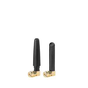 Black 2.4GHz WiFi/BT Mini Right Angle L-shaped Rubber Antenna with RP-SMA Male Plug