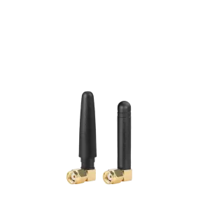 Black 2.4GHz WiFi/BT Mini Right Angle L-shaped Rubber Antenna with RP-SMA Male Plug