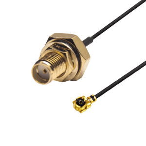 Waterproof SMA (F) to IPEX/MHF/U.FL 1(F) RF 0.81mm Coax Cable, 200mm