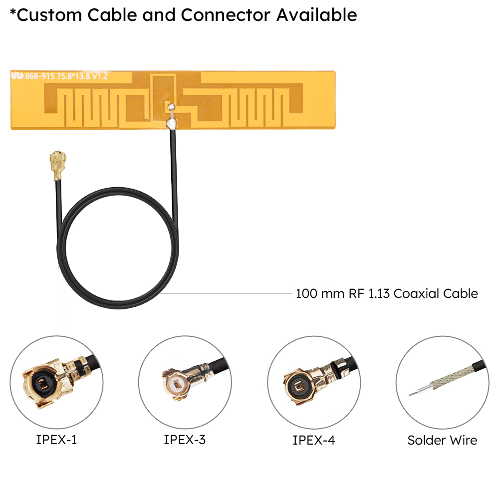 Adhesive-LoRa-Embedded-FPC-Antenna-75.8-x-13.75-mm-CABLE-ASSEMBLY
