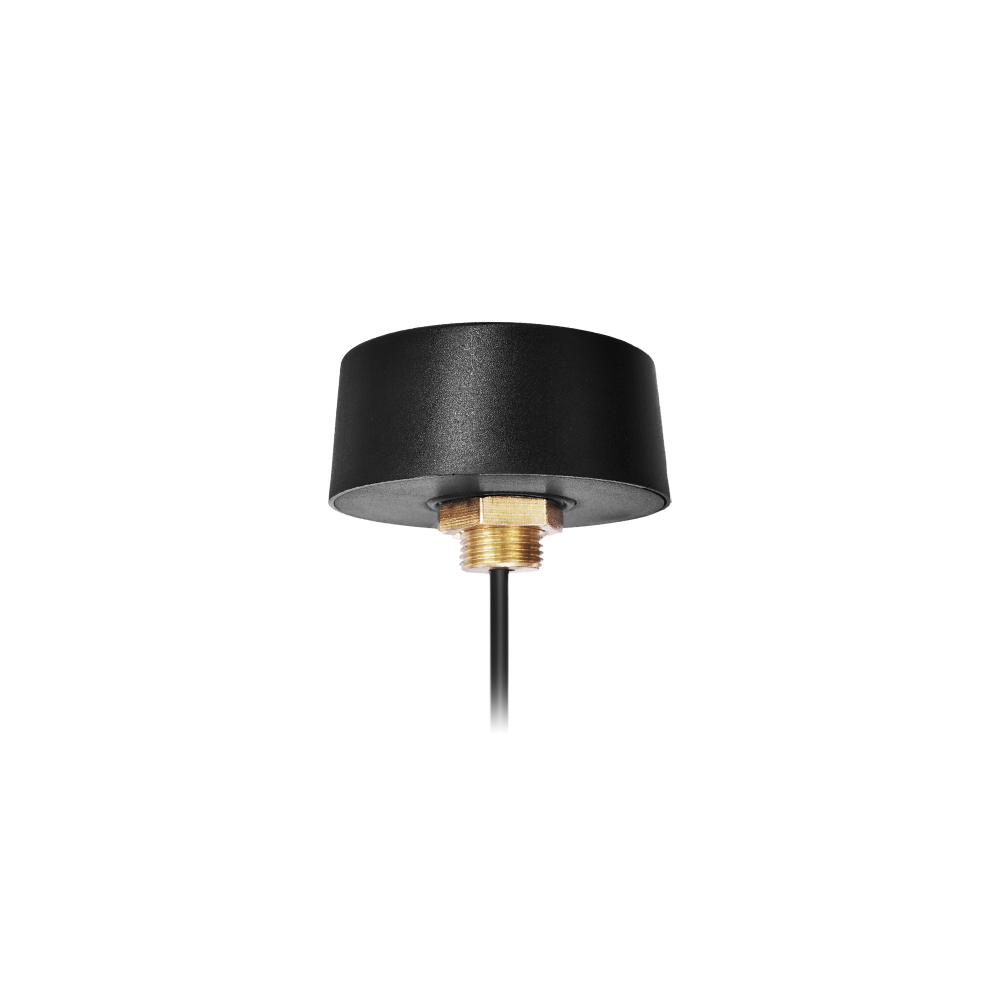 ABOOSTY AECM016 4G Round PIFA Antenna with SMA-Male Connector, Black UV Resistant Housing
