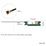 AIGC057-active GNSS antenna with 30×8.5×6.5 mm dimensions with high precision