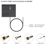 AIGF GNSS Antenna with RG 1.13 coaxial suitable for OEM/ODM customization, including cable length and connector options.