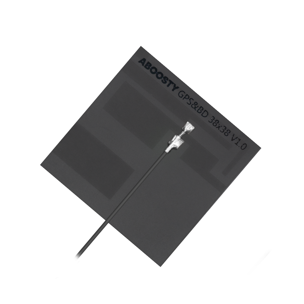 AIGF002 GPS L1，Beidou B1， Galileo G1 38x38mm GNSS FPC Antenna front view