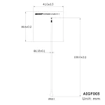 AIGF003 GNSS FPC Antenna Dimensions 41x38mm