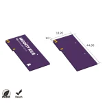 ADCP002 mechanical outline 44.8 × 18.9 × 1.0 mm SMD antenna