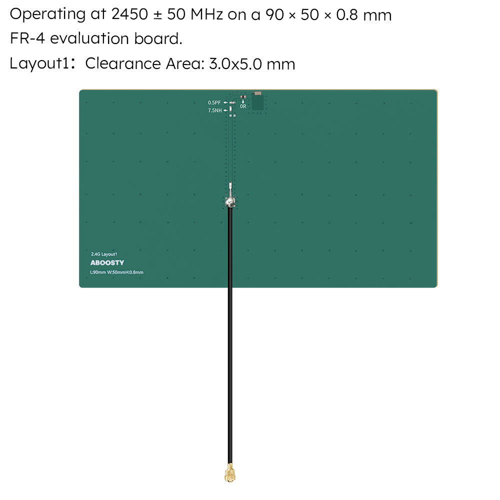 DWH008-SMD-Chip-antenna-Operating-at-2450-±50-MHz-on-a-90-x-50-x0.8-mm-2