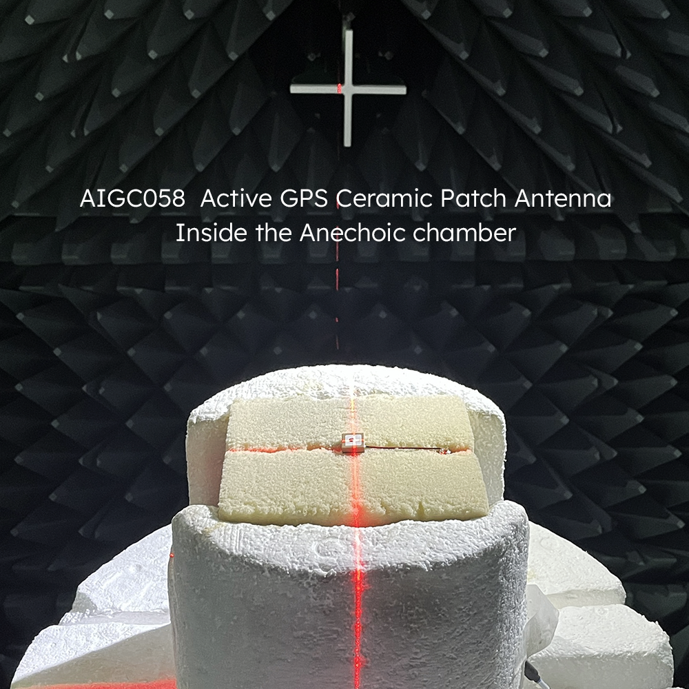 AIGC058 GNSS Antenna 3D radiation pattern test @ 1575 MHz in ABOOSTY lab