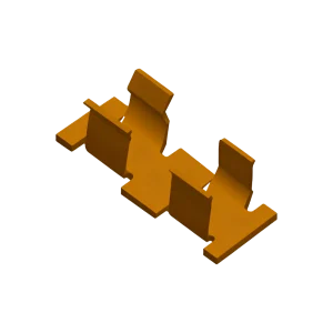 A-CL-L4.5W1.25H1.25-A- SMD wire retention clip full tin plated for Ø0.81mm wire SMT compatible PCB wire strain relief clip