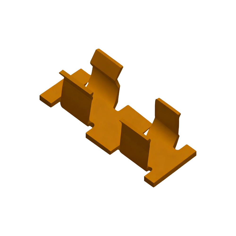 A-CL-L4.5W1.25H1.25-A- SMD wire retention clip full tin plated for Ø0.81mm wire SMT compatible PCB wire strain relief clip